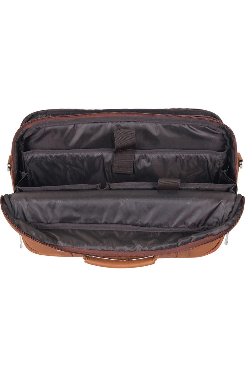 Kenneth Cole Reaction Colombian Leather 16” Laptop Computer Portfolio Messenger Briefcase, Alternate, color,