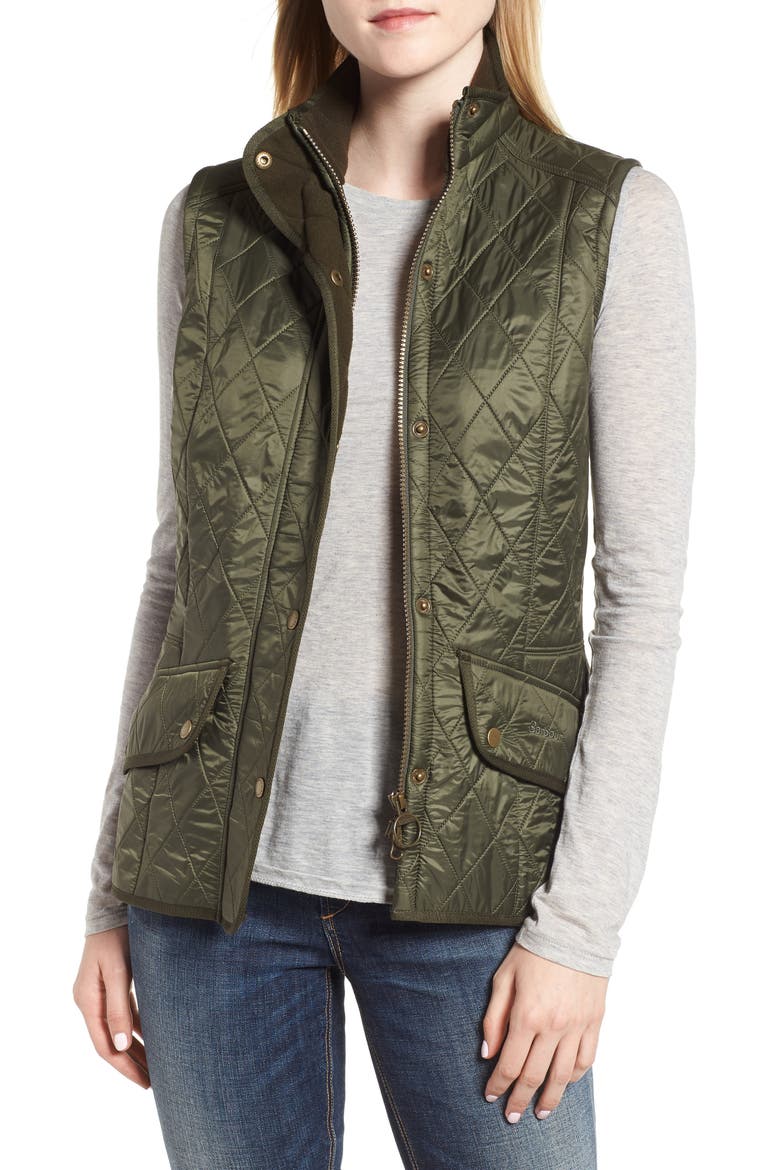 Cavalry Fleece Lined Vest, Main, color, OLIVE/OLIVE