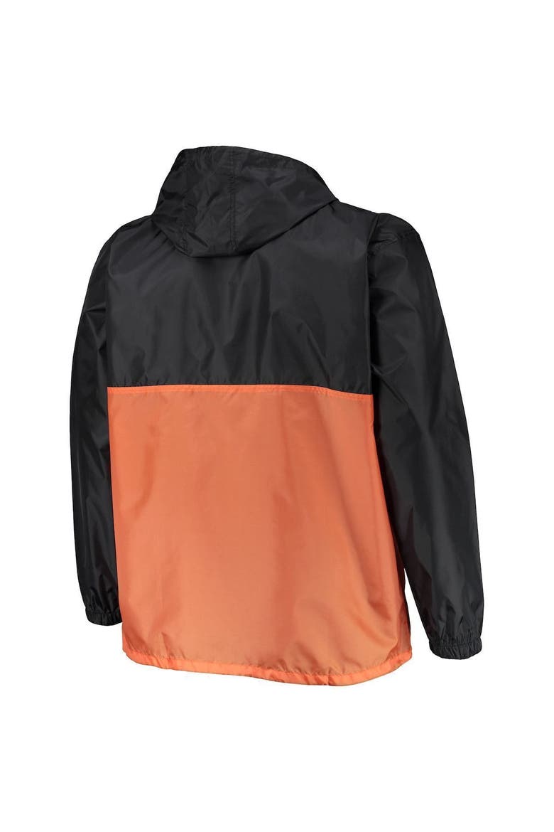 Men's Black Philadelphia Flyers Big & Tall Anorak Half-Zip Pullover Hoodie, Alternate, color, Black