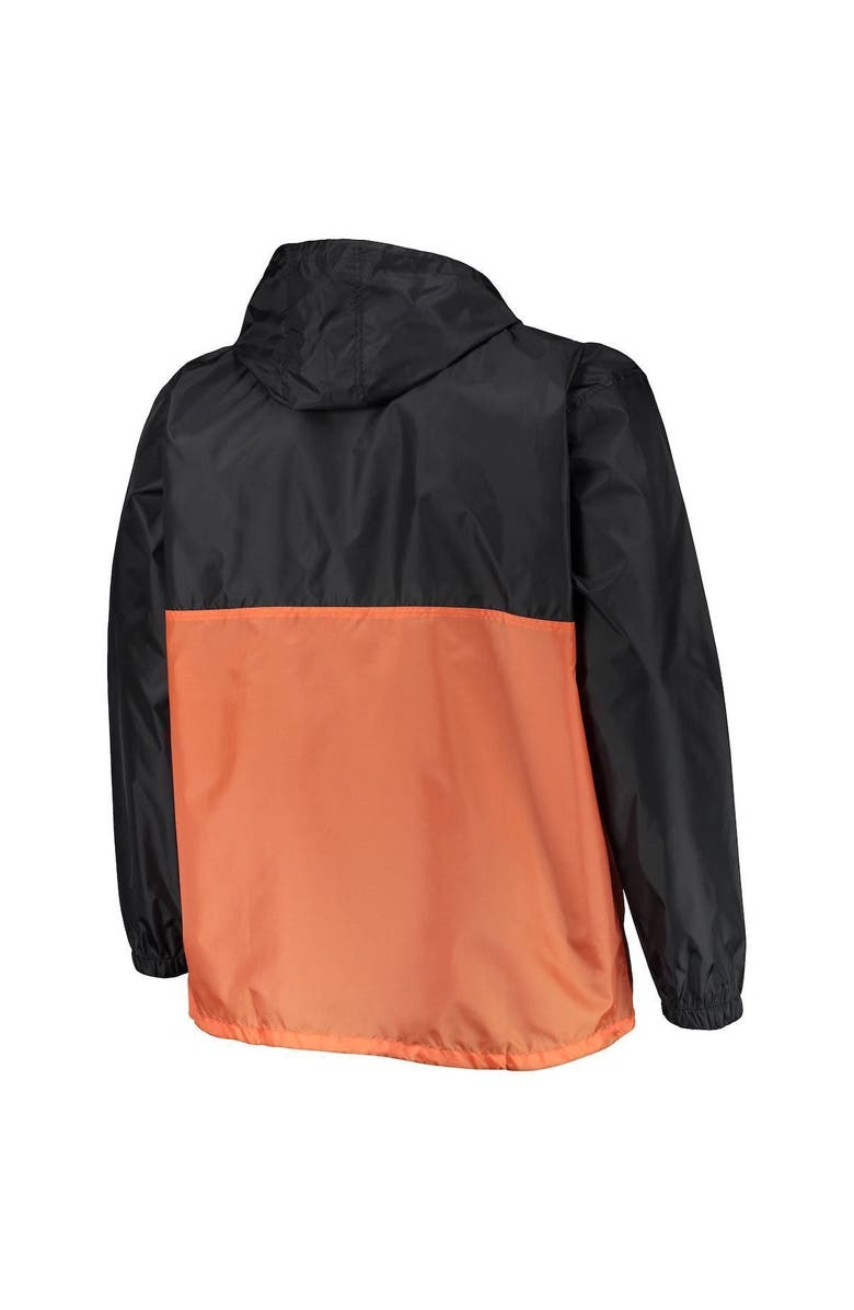 PROFILE Men's Black Philadelphia Flyers Big & Tall Anorak Half-Zip Pullover Hoodie, Alternate, color, 