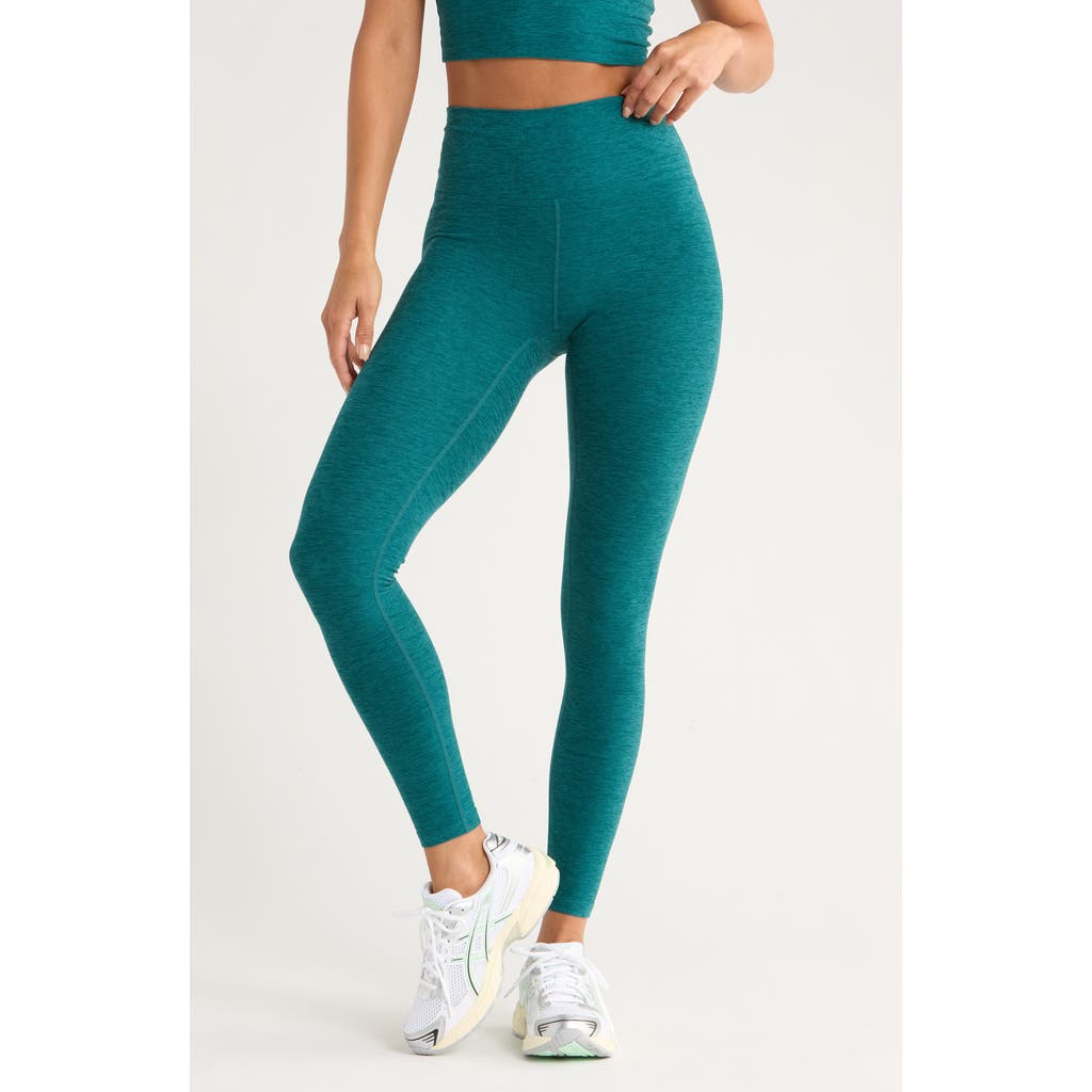 Zella Renew Mélange High Waist Leggings In Green