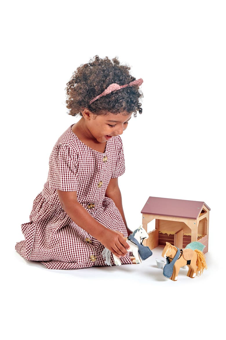 The Stables Wooden Playset, Alternate, color, MULTI
