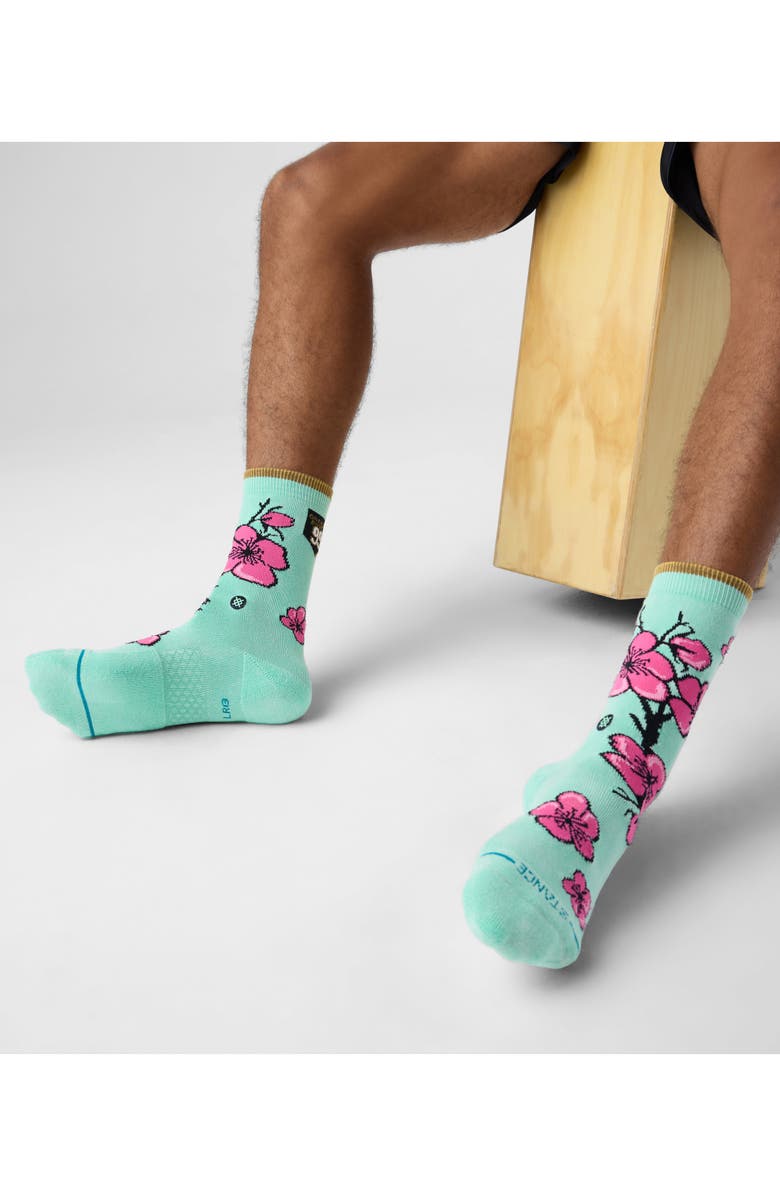 Stance 99 Cents Combed Cotton Blend Crew Socks, Alternate, color, Jade