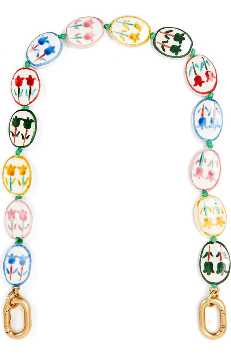 Clare V. Porcelain Flower Shortie Strap, Main, color, Multi Color