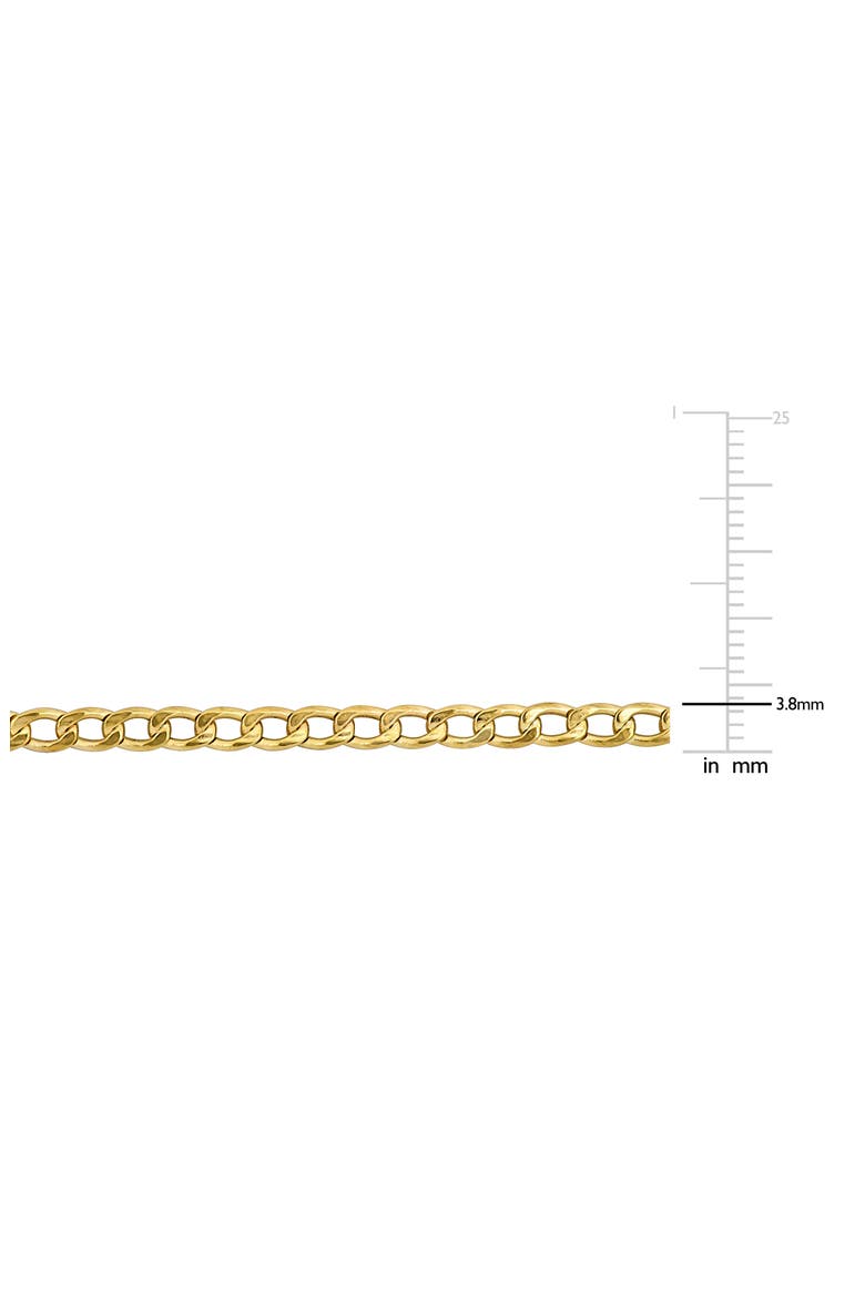 10K Yellow Gold Curb Chain Necklace, Alternate, color, GOLD