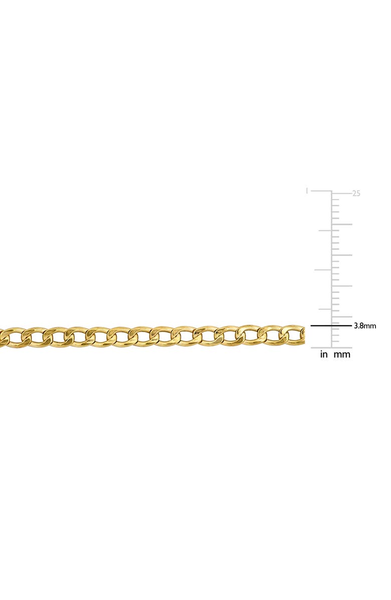 DELMAR 10K Yellow Gold Curb Chain Necklace, Alternate, color, 