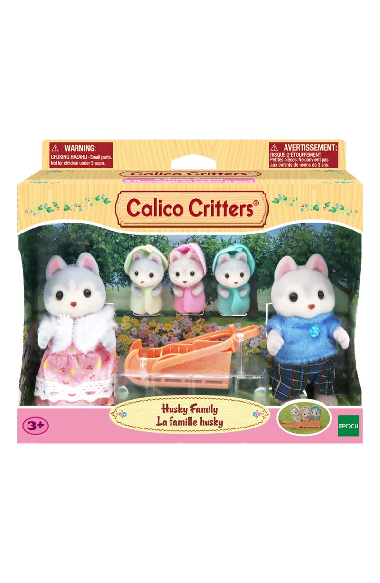Calico Critters Husky Family, Alternate, color, Multi