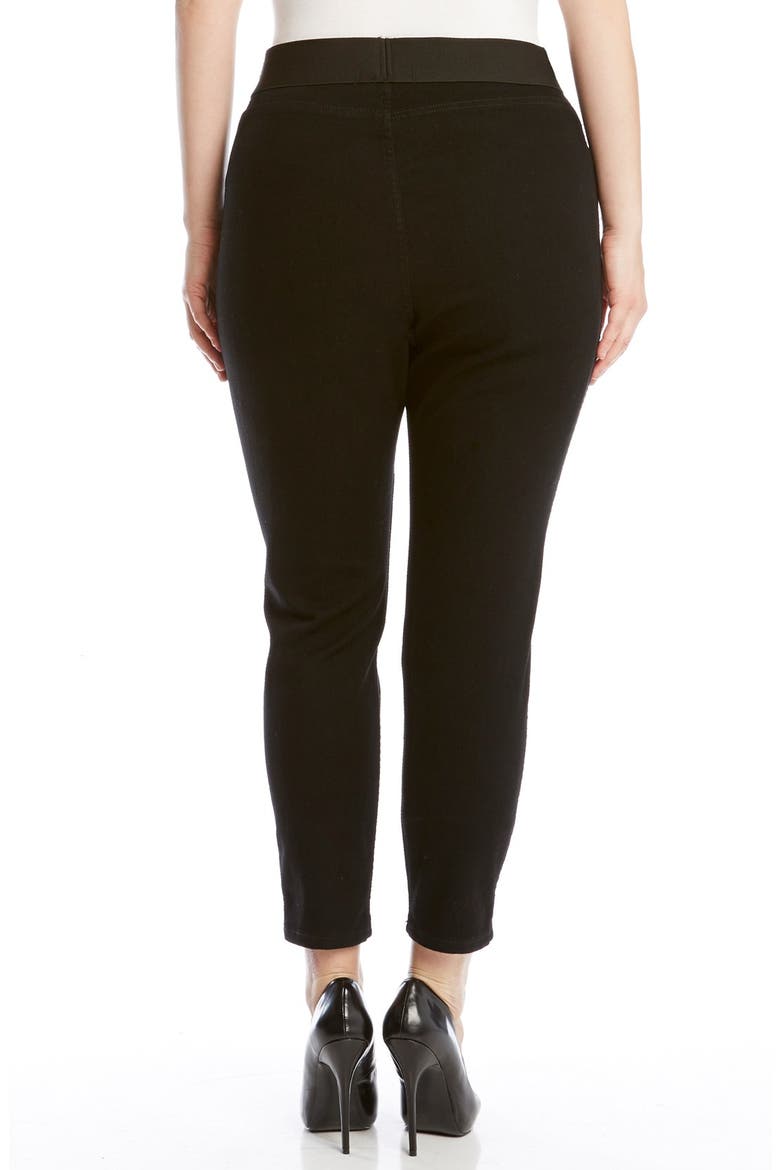 Denim Leggings, Alternate, color, DARK BLACK