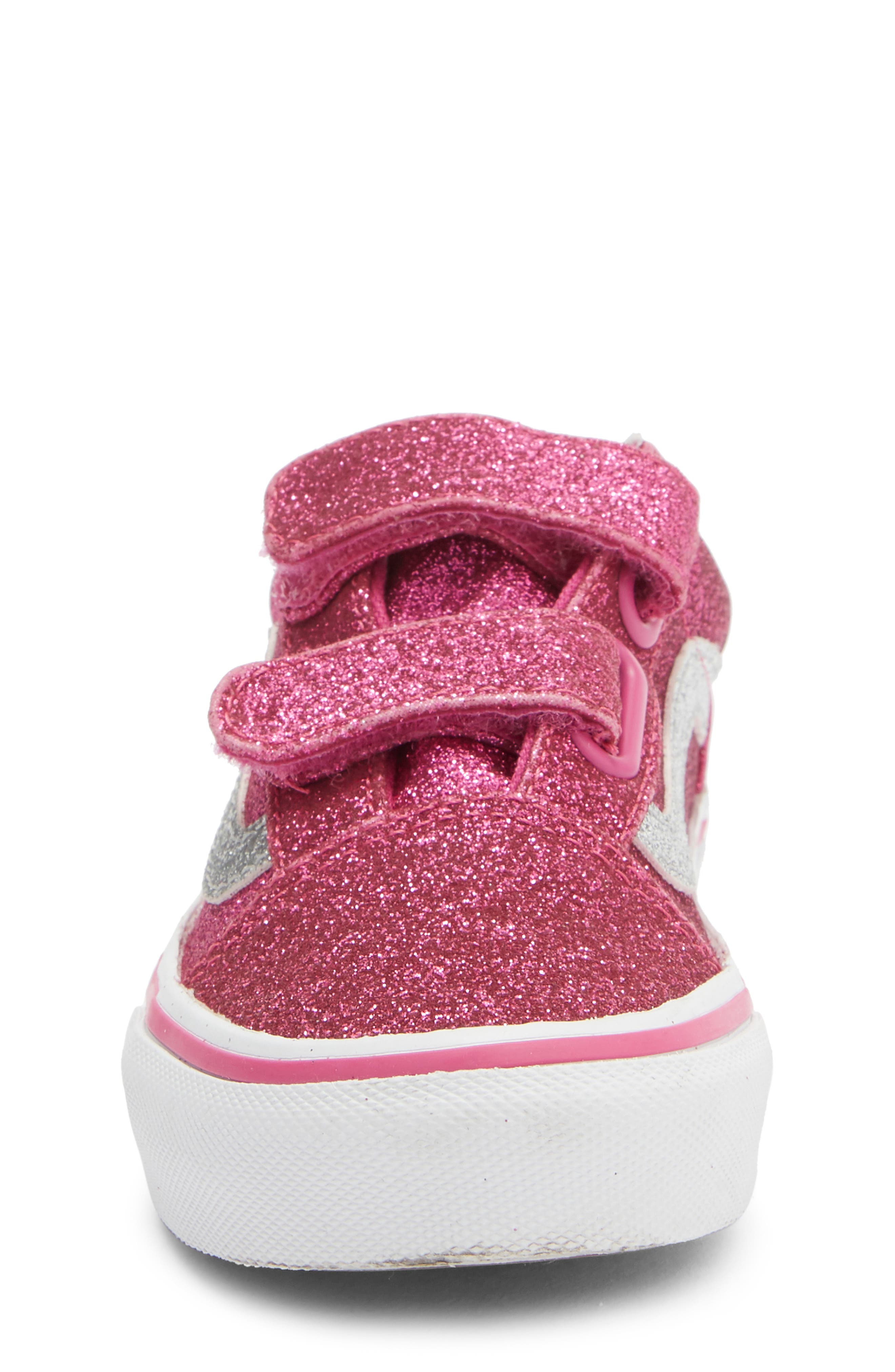 Vans Kids' Old Skool V Sneaker, Alternate, color, Raspberry Rose