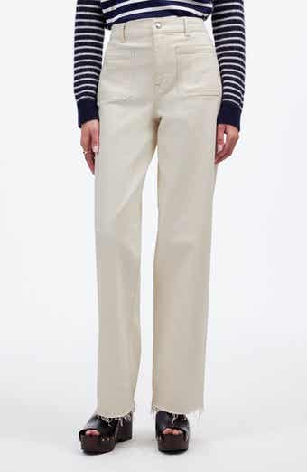 Madewell The Emmett Patch Pocket Wide Leg Jeans