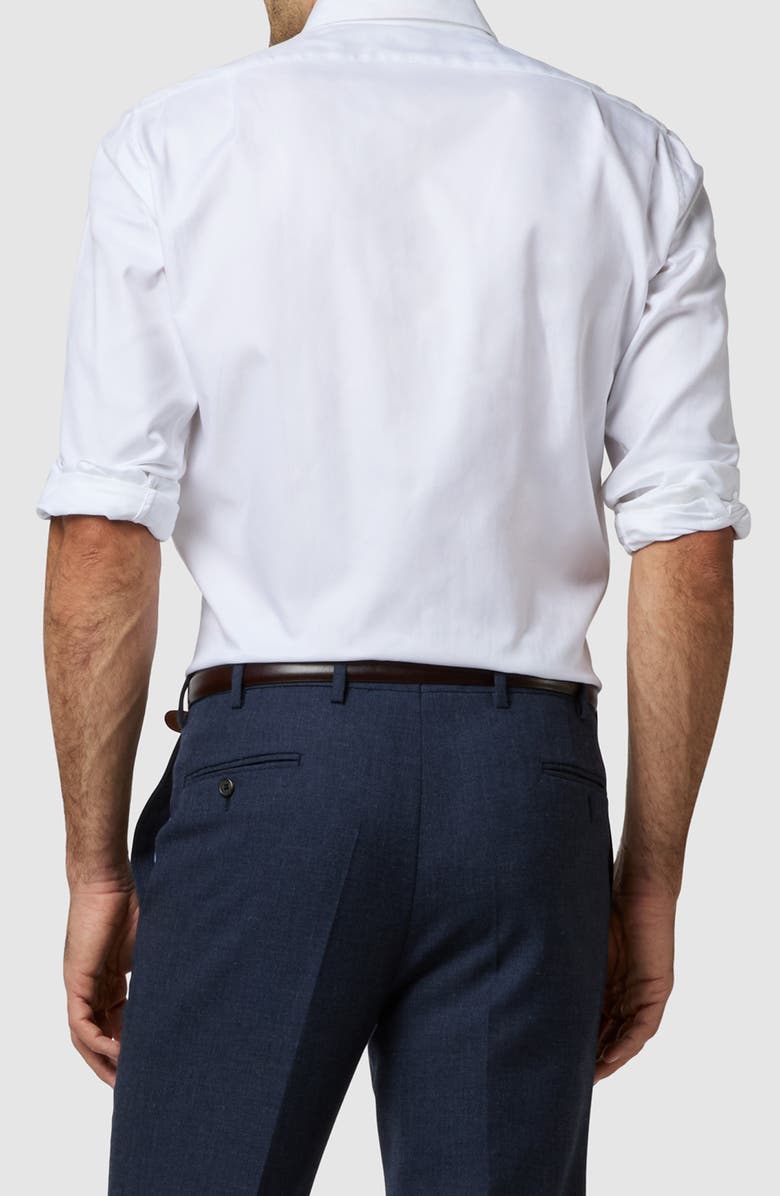 Sid Mashburn Regular Fit Royal Oxford Dress Dress, Alternate, color, White Roxford
