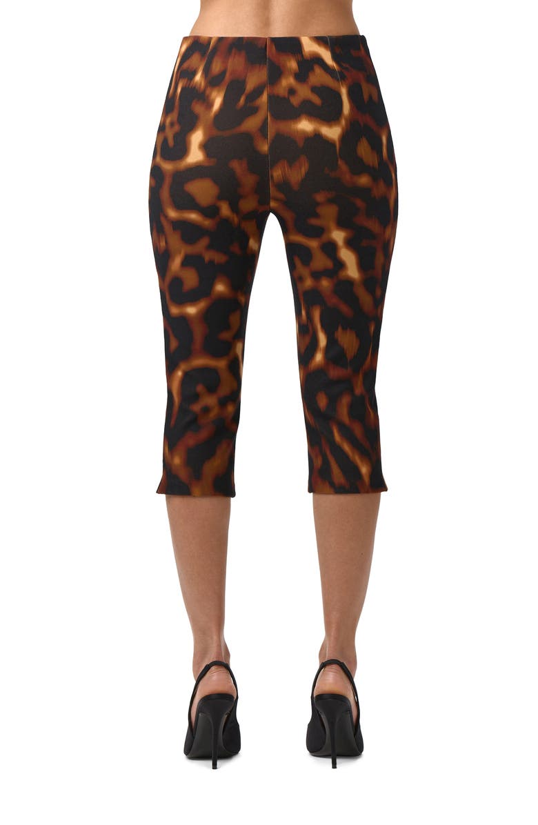 Naked Wardrobe Print Ponte Crop Leggings, Alternate, color, Tortoise