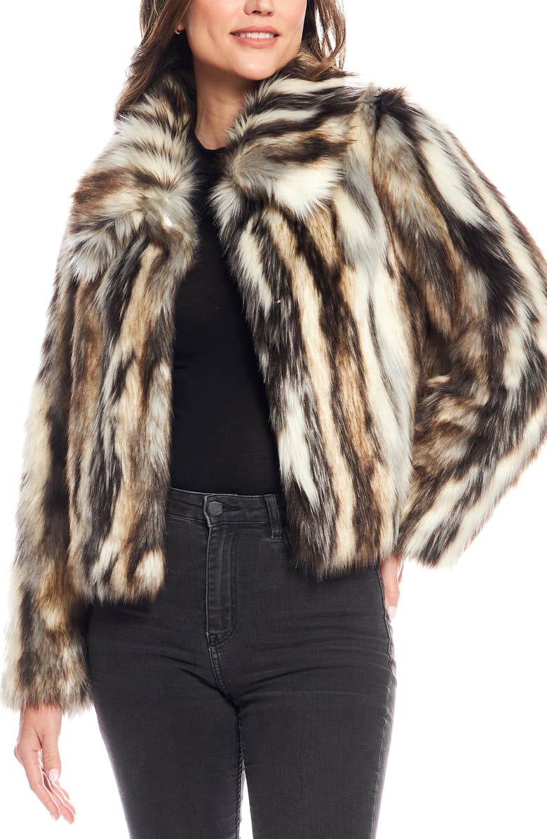 DONNA SALYERS FABULOUS FURS Desert Dream Faux Fur Jacket, Main, color,
