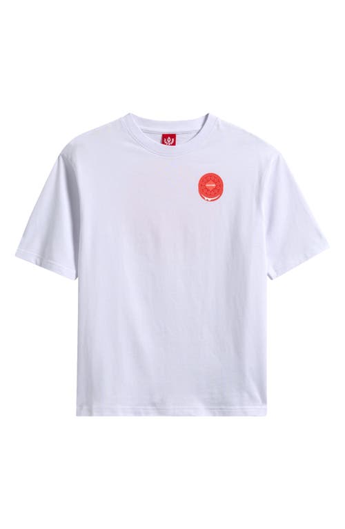 Icecream Kids' Crunch Cotton Graphic T-shirt In White
