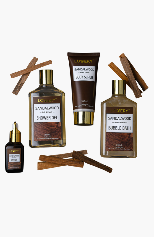 Lovery Luxury Spa Kit In Brown Leather Bag