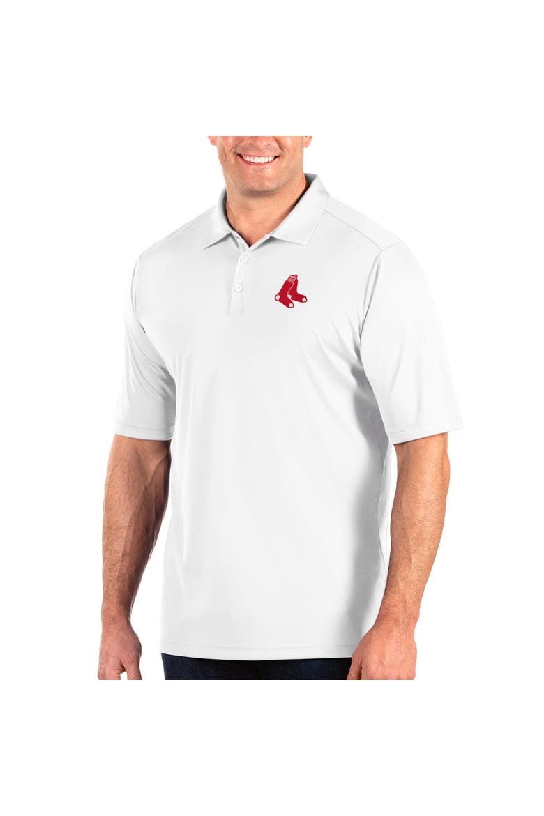 Men's Antigua White Boston Red Sox Big & Tall Tribute Polo, Main, color, White