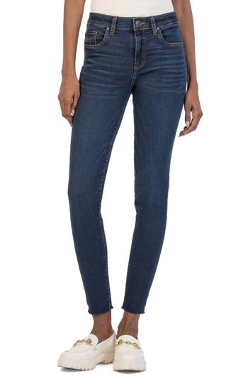 Kut From The Kloth Donna High Waist Ankle Skinny Jeans In Blue