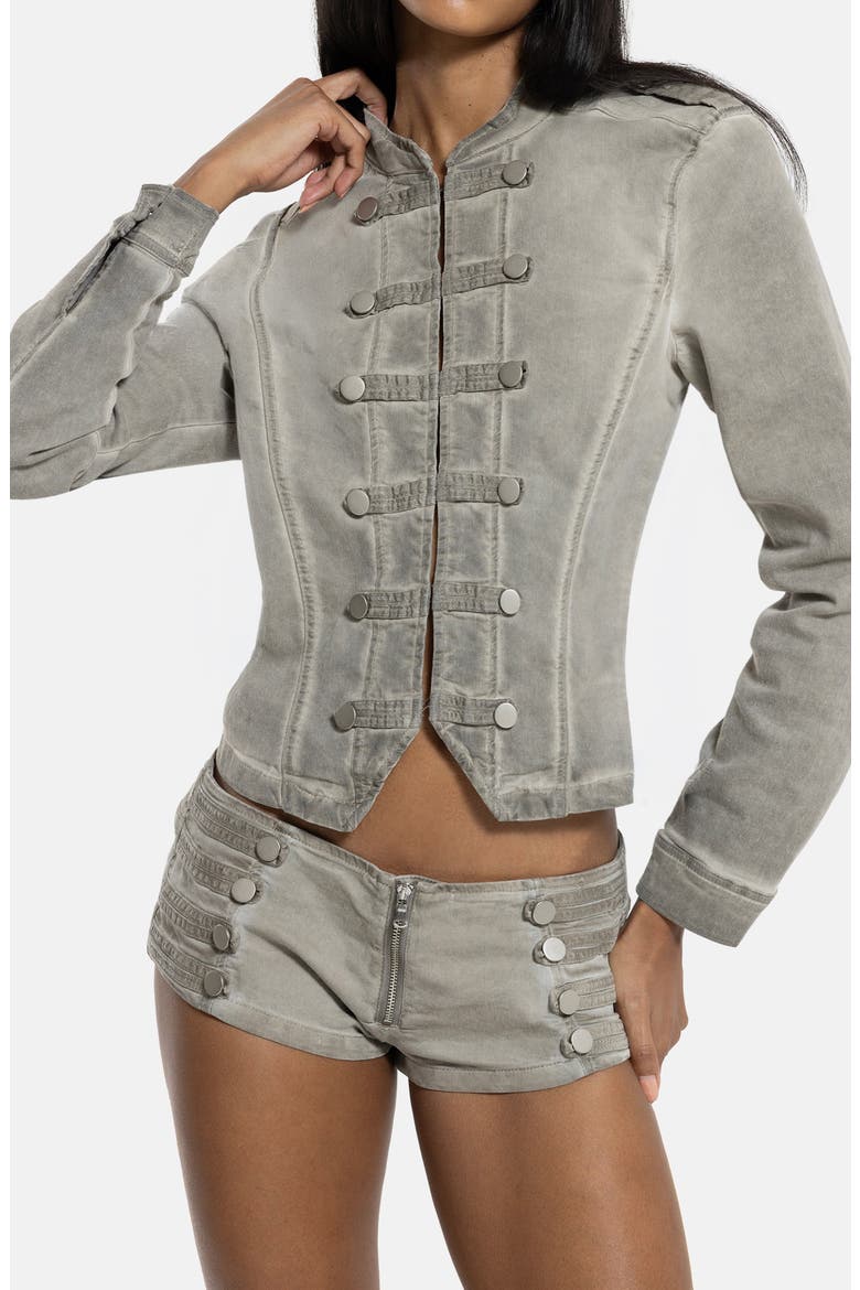 Highlight Wash Drummer Jacket, Main, color, BEIGE