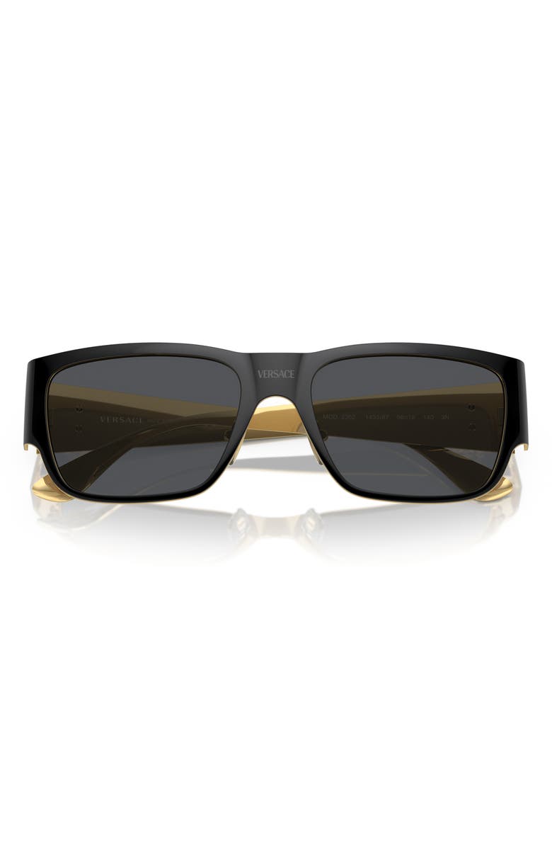 Versace 56mm Square Sunglasses, Alternate, color, 