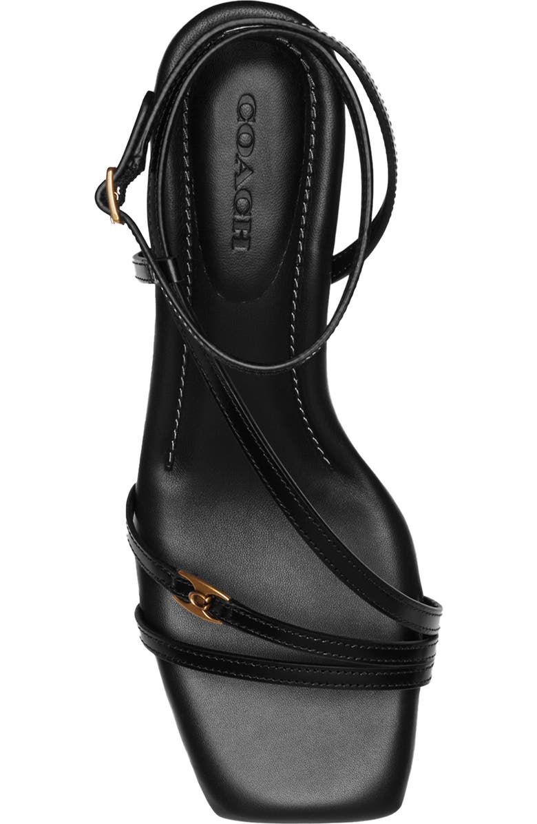 COACH Cait Ankle Strap Wedge Sandal, Alternate, color,