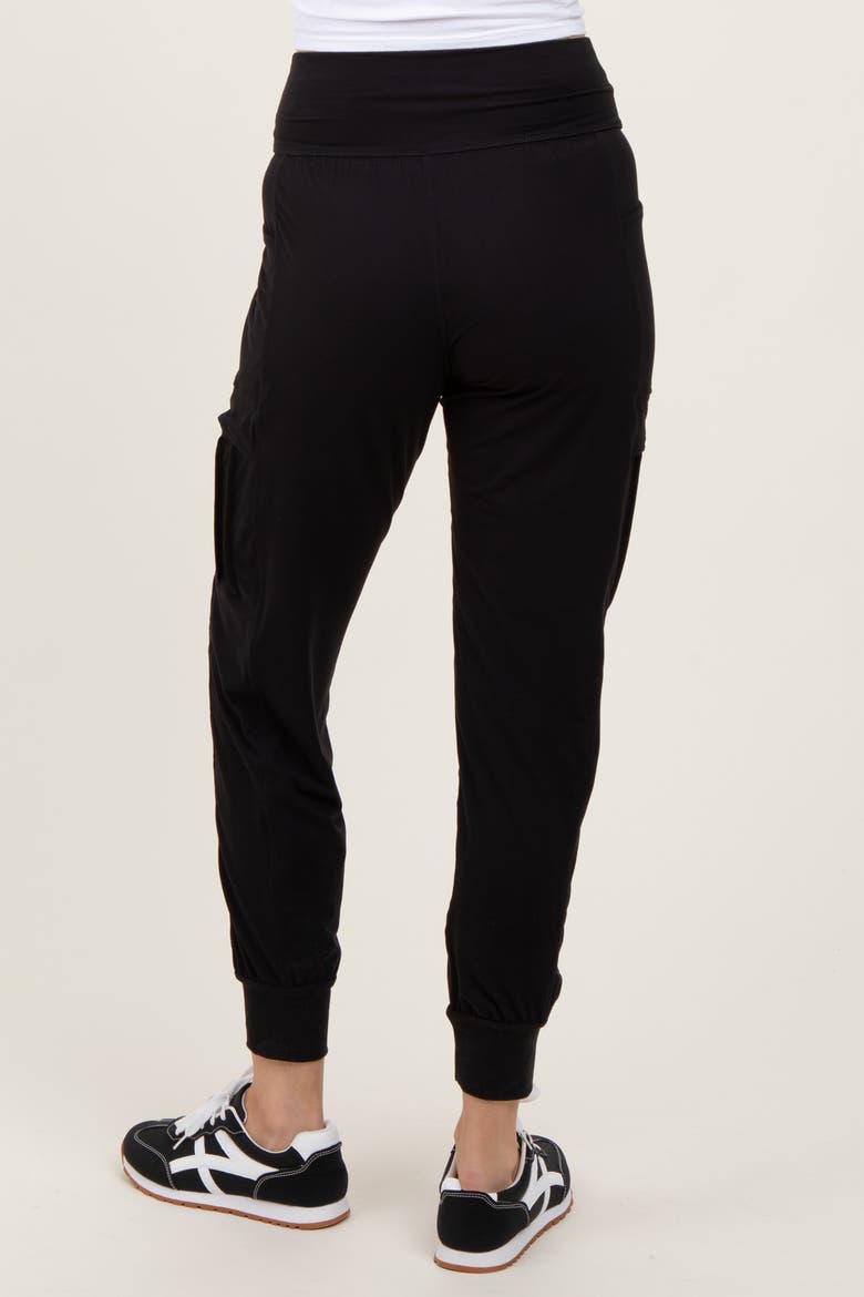 Cargo Pocket Jogger Pants, Alternate, color, Black