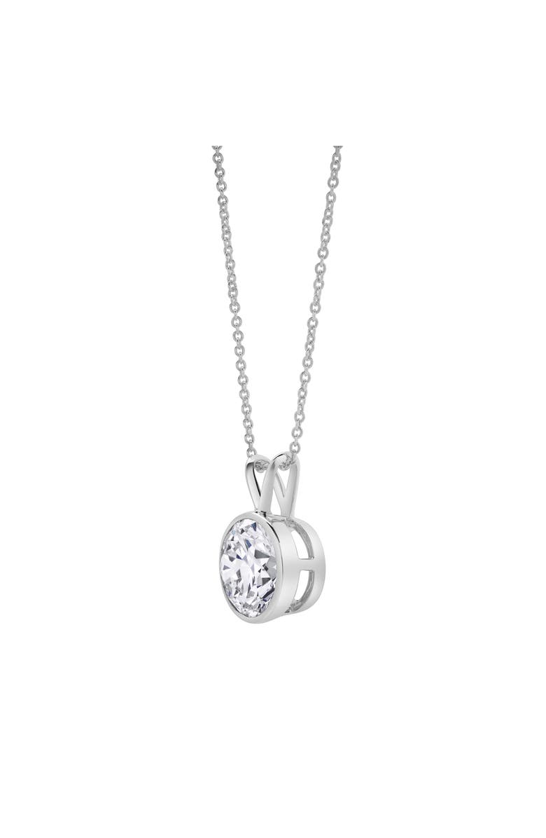 LuvMyJewelry Astral 14K Gold Round Lab Grown Diamond Pendant - 3 Ct, Alternate, color, 14K White Gold