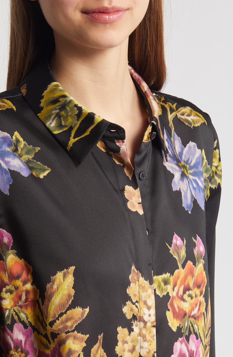 KOBI HALPERIN Kezia Floral Button-Up Shirt, Alternate, color, 