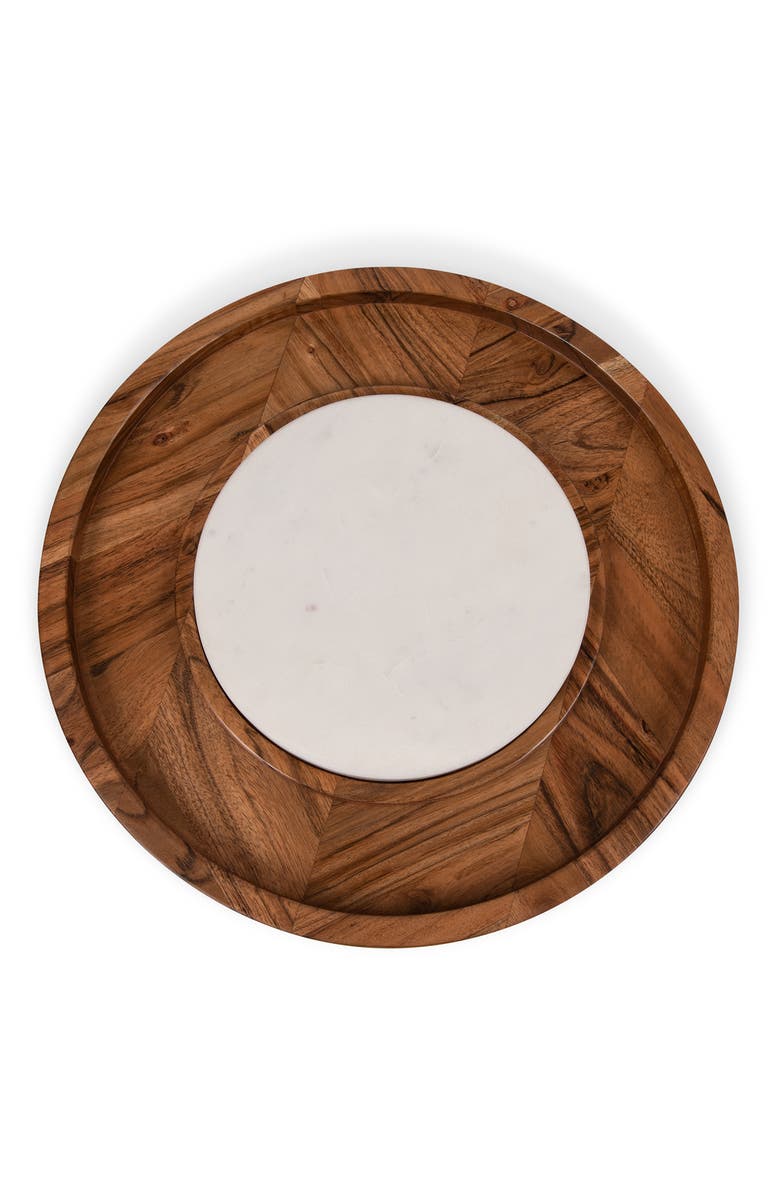 Picnic Time Isla Serving Platter, Main, color, Brown