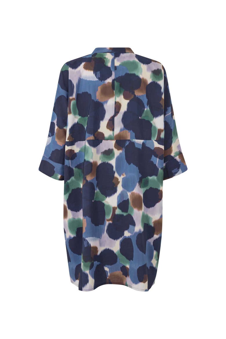 MaIosetta 3/4 Sleeve Round Neck Dress, Alternate, color, Navy Blazer