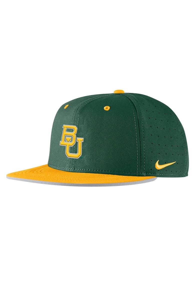 Nike Men's Nike Green Baylor Bears 2025 On-Field True Performance Baseball Fitted Hat, Alternate, color, Green
