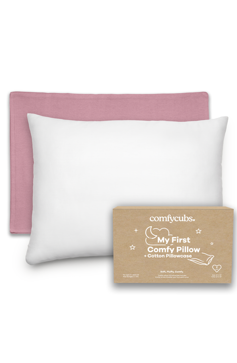 Toddler Pillows with Soft Cotton Pillow Case