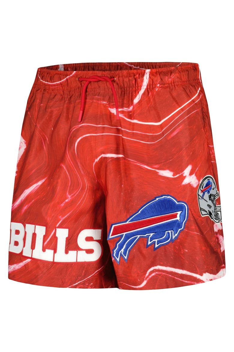 Men's Pro Standard Red Buffalo Bills Allover Marble Print Shorts, Alternate, color, Red