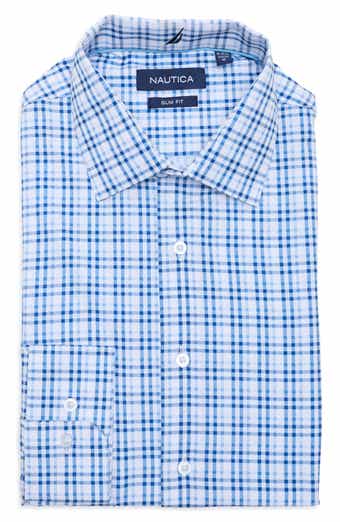 Nautica Slim Fit Geo Print Stretch Dress Shirt
