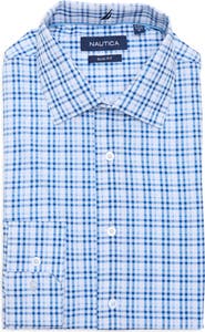 Nautica Slim Fit Geo Print Stretch Dress Shirt
