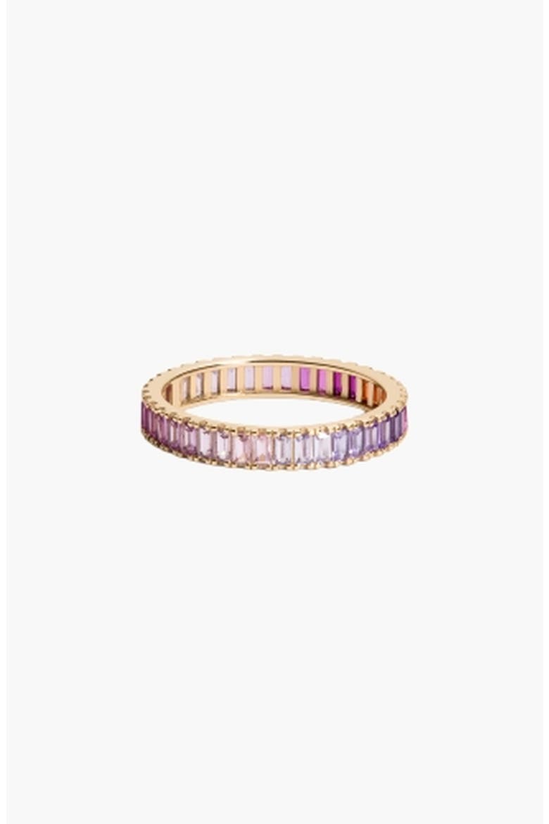 Ombré Baguette Eternity Ring, Main, color, Yellow Gold Vermeil