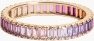 Aurate Ombré Baguette Eternity Ring