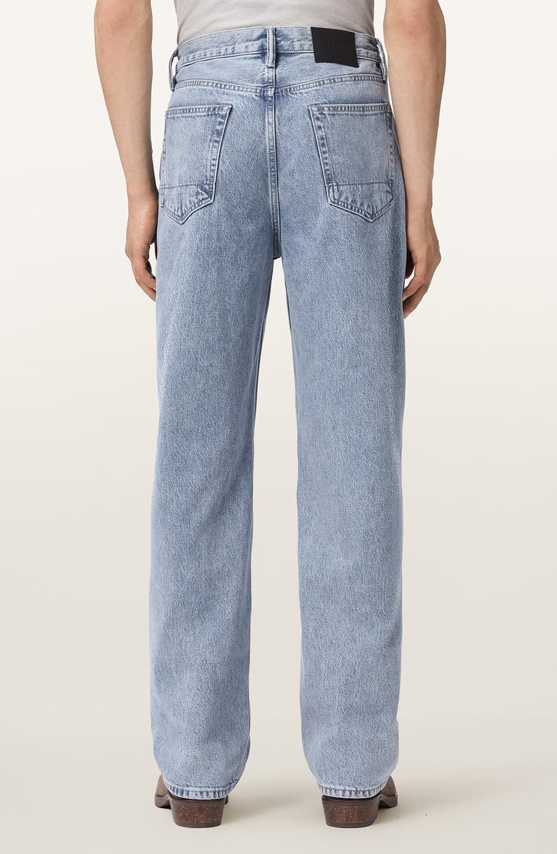 AllSaints Mullen Straight Leg Jeans, Alternate, color, Light Indigo