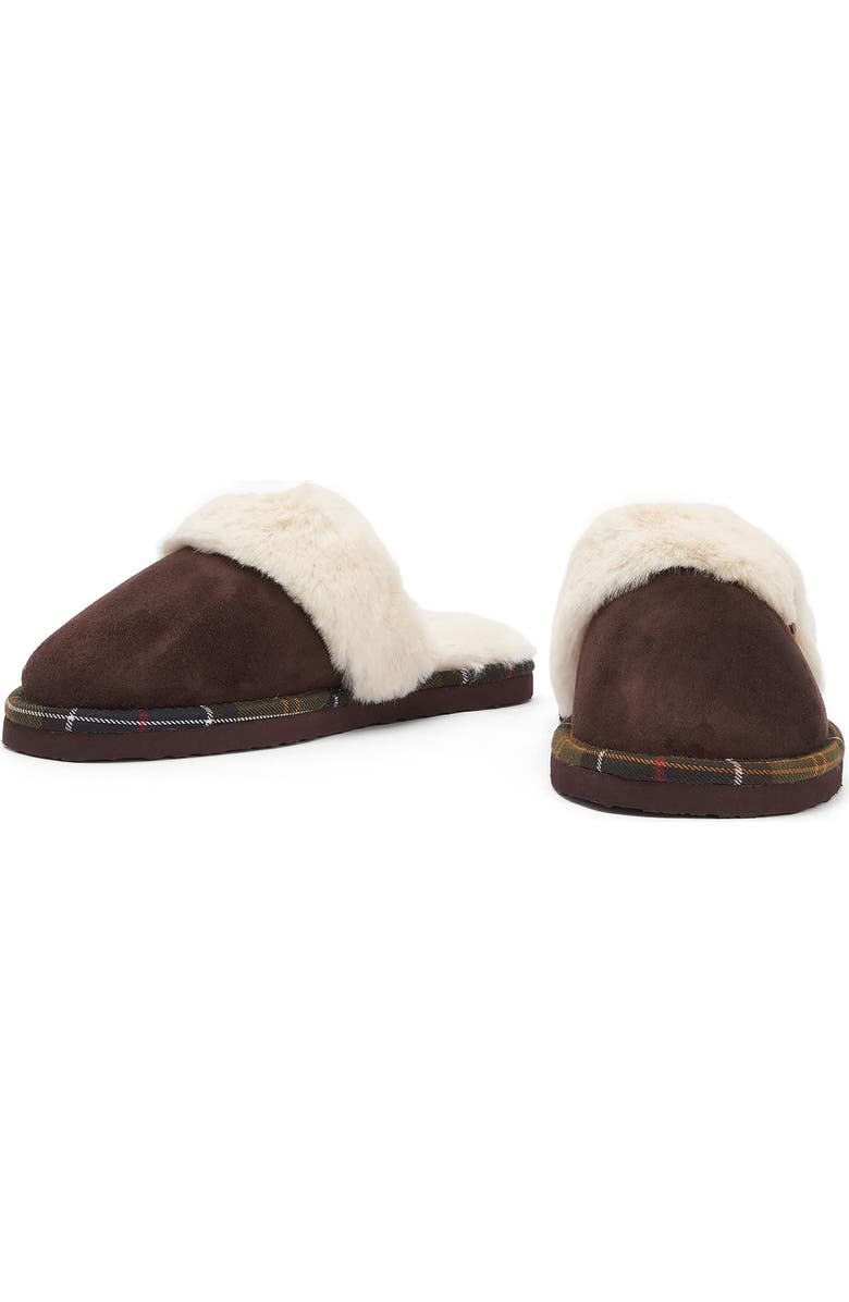 Barbour Claudia Faux Fur Lined Scuff Slipper, Alternate, color,