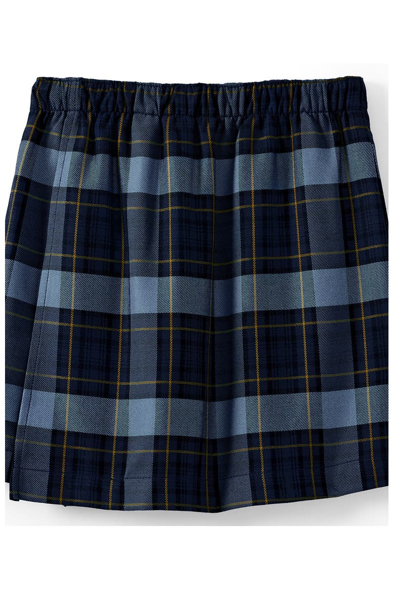 School Uniform Girls Plaid A Line Tab Skort Top Of Knee, Alternate, color, Classic Navy Plaid