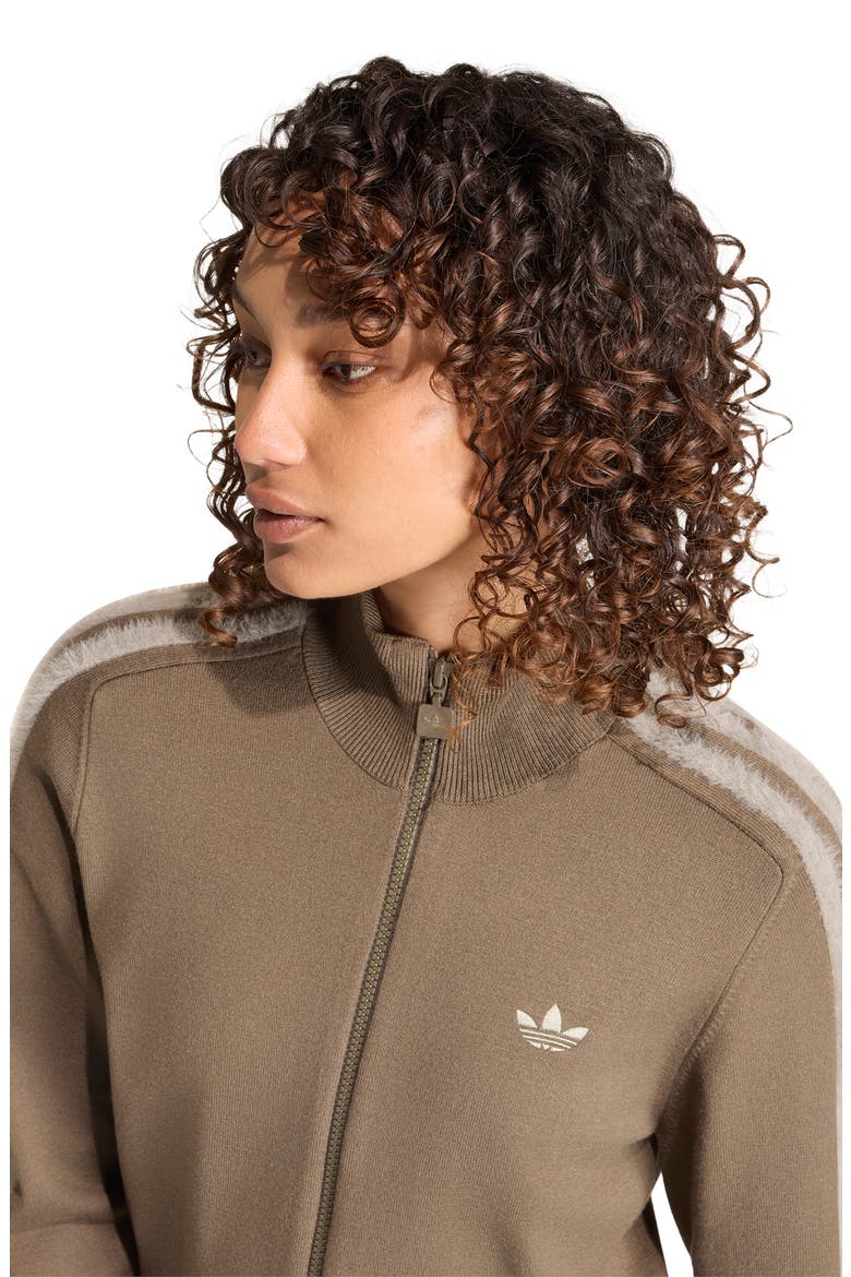 Knit Track Top, Alternate, color, BRANCH/ SILVER PEBBLE