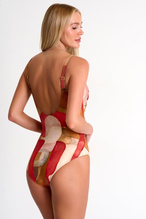 Shan Classic Elegant One-piece In Print-multi