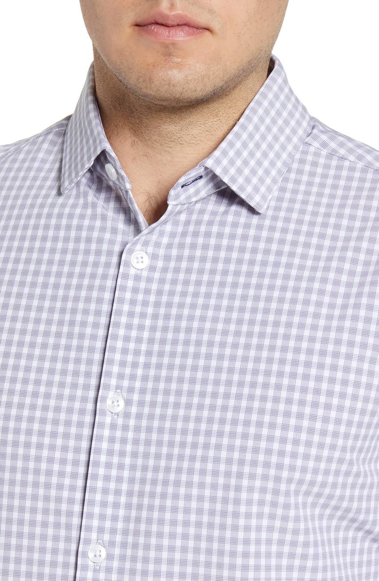 Mizzen+Main Ryder Glen Trim Fit Plaid Button-Up Performance Sport Shirt, Alternate, color, 