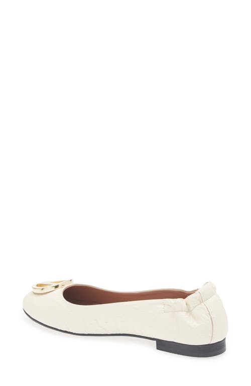 Valentino By Mario Valentino Calliope Vlogo Ballet Flat In White