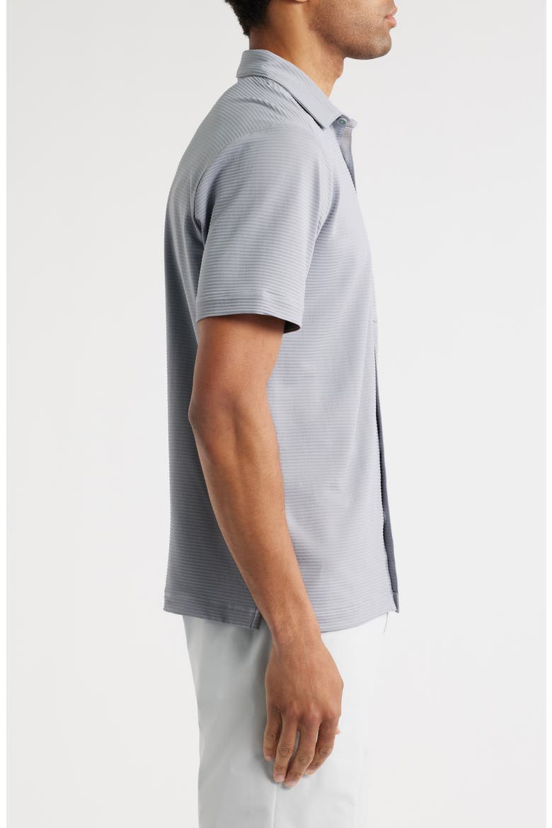 Costa Wave Short Sleeve Button-Up Shirt, Alternate, color, ICED SLATE