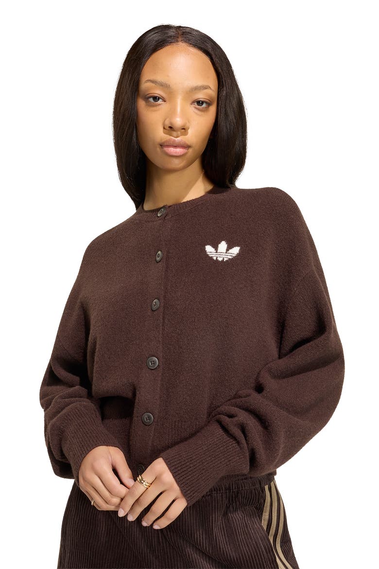 Essential Cardigan, Alternate, color, AURORA COFFEE