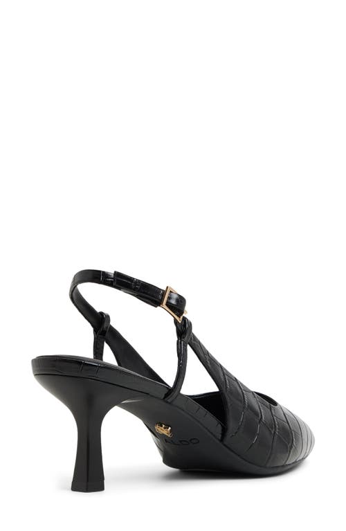 Aldo Adan Pointed Toe Slingback Pump In Black