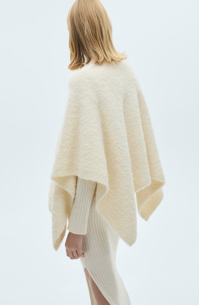 MANGO Crewneck Poncho, Alternate, color,