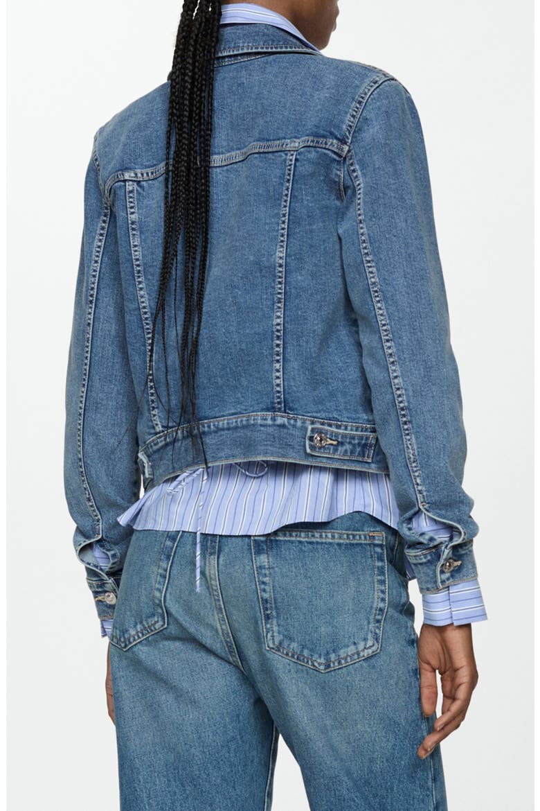 Denim Trucker Jacket, Alternate, color, MEDIUM BLUE