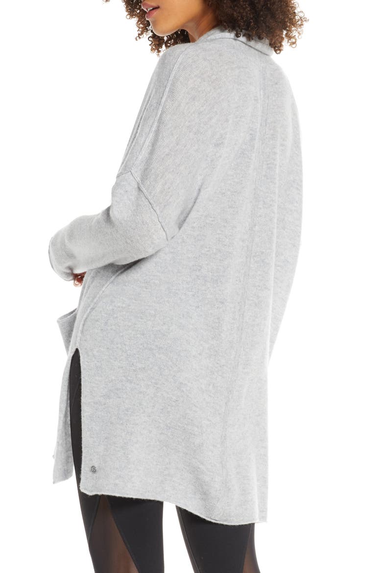 Elevate Wool & Cashmere Wrap, Alternate, color, GREY MEDIUM CHARCOAL HEATHER