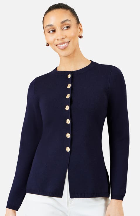 Knitted Fitted Peplum Cardigan